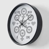 Alles wat je nodig hebt is liefde voor acrylwandkl (Hoek)