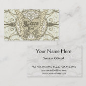 Alles wat je nodig hebt is liefde voor Angel Wings Visitekaartje (Voorkant / Achterkant)