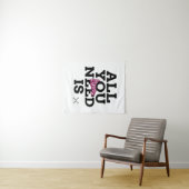 Alles wat je nodig hebt is liefde wandkleed (In Situ (horizontaal))