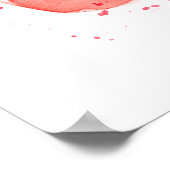 Alles wat je nodig hebt is liefde waterverf poster (Hoek)