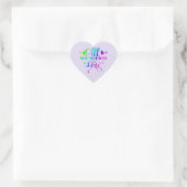 Alles wat je nodig hebt is liefdescitaat hart sticker (Tas)