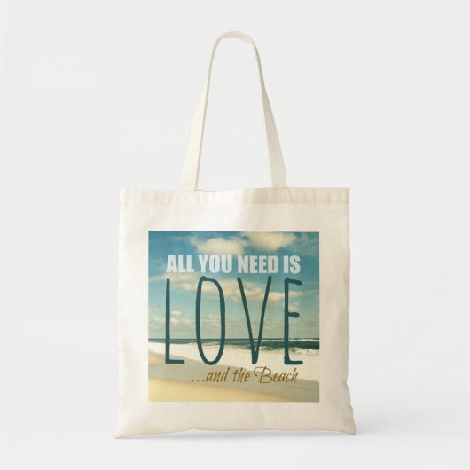 ALLES WAT JE NODIG HEBT IS LIEFT EN HET BEDK TOTE BAG (Voorkant)