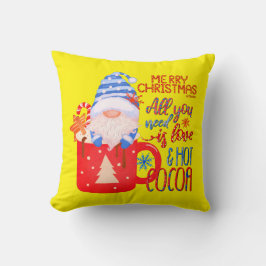 ALLES WAT JE NODIG HEBT IS LIEFT EN HOT COCOA'S gr Kussen