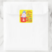 ALLES WAT JE NODIG HEBT IS LIEFT EN HOT COCOA'S gr Vierkante Sticker (Tas)