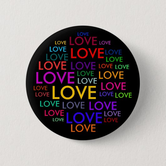 ALLES WAT JE NODIG HEBT IS LIEFT! RONDE BUTTON 5,7 CM (Voorkant)
