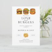 Alles wat je nodig hebt is Love and Burgers Engage Kaart (Staand voorkant)