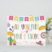 Alles wat je nodig hebt is Love and Tacos Sign - W (Staand voorkant)