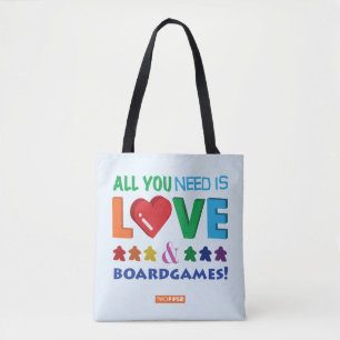 Alles wat je nodig hebt is Love & Boardgames! Tote Bag