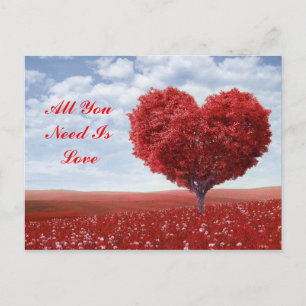 Alles wat je nodig hebt is Love Briefkaart