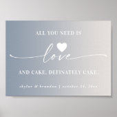 Alles wat je nodig hebt is Love & Cake Ombre Weduw Poster (Voorkant)