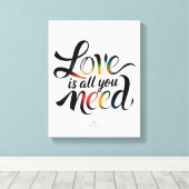 Alles wat je nodig hebt is Love Canvas - Love Canv (Insitu (Houten vloer))