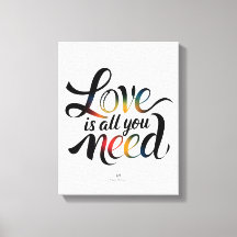 Alles wat je nodig hebt is Love Canvas - Love Canv