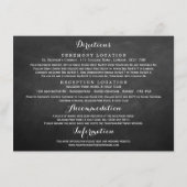 Alles wat je nodig hebt is Love Chalkboard Weddens Informatiekaartje (Achterkant)