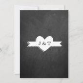 Alles wat je nodig hebt is Love Chalkboard Weddens Kaart (Achterkant)