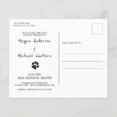 Alles wat je nodig hebt is Love Dog Save the Date (Achterkant)