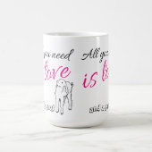 Alles wat je nodig hebt is Love en Goat Koffiemok (Center)