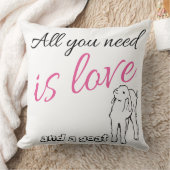 Alles wat je nodig hebt is Love en Goat Kussen (Deken)