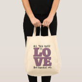 Alles wat je nodig hebt, is LOVE en OLIE Tote Bag (Voorkant (product))