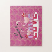 Alles wat je nodig hebt is Love Flamingo 252 Piece Legpuzzel (Verticaal)
