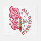 Alles wat je nodig hebt is Love Fleece Deken (Voorkant (Horizontaal))