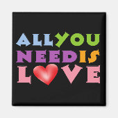 Alles wat je nodig hebt is Love Fridge Magnet (Voorkant)