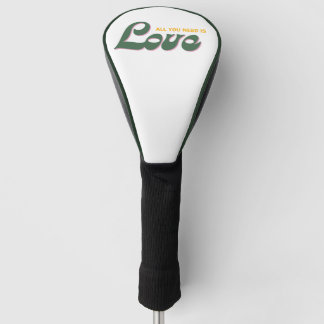 Alles wat je nodig hebt is LOVE Golf Head Hoesje Golfheadcover