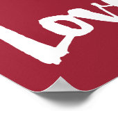 Alles wat je nodig hebt is Love Handwrite Typograp Poster (Hoek)