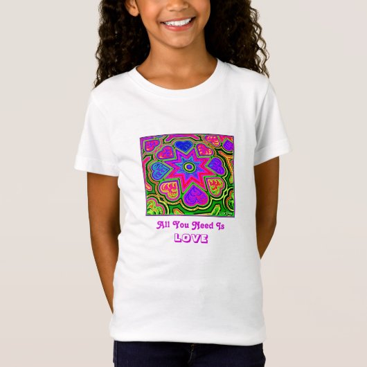 'Alles wat je nodig hebt is Love' Kinderen T-shirt (Voorkant)