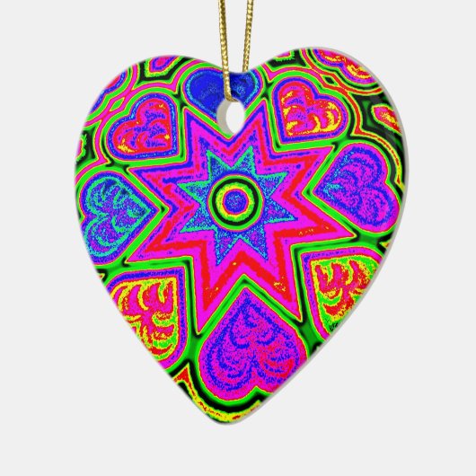 'Alles wat je nodig hebt is Love Ornament' Keramisch Ornament (Links)