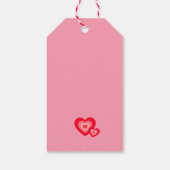 Alles wat je nodig hebt is Love Personalized Pink  Cadeaulabel (Achterkant)