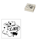 Alles wat je nodig hebt is Love Rubberstempel (Gestempeld)