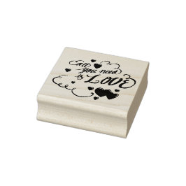 Alles wat je nodig hebt is Love Rubberstempel
