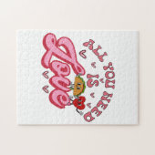 Alles wat je nodig hebt is Love T-Shirt Legpuzzel (Horizontaal)