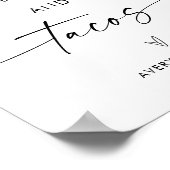 Alles wat je nodig hebt is Love & Tacos Bruiloft V Poster (Hoek)