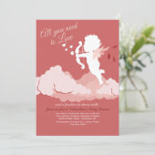 Alles wat je nodig hebt is Love Valentijn Invitati Kaart (Staand voorkant)