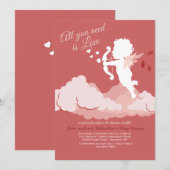 Alles wat je nodig hebt is Love Valentijn Invitati Kaart (Voorkant / Achterkant)