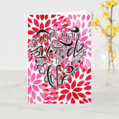 Alles wat je nodig hebt is Love Valentijnsdag Kaart (Gele Bloem)
