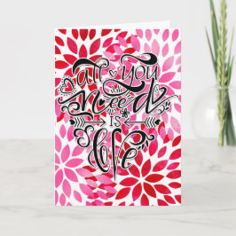 Alles wat je nodig hebt is Love Valentijnsdag Kaart