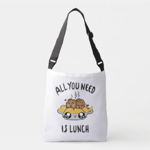 Alles wat je nodig hebt is lunch crossbody tas