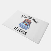 Alles wat je nodig hebt is lunch deurmat (Schuin)