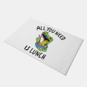 Alles wat je nodig hebt is lunch deurmat (Schuin)