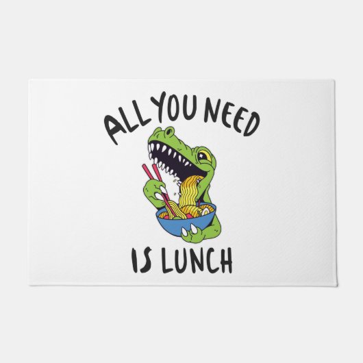 Alles wat je nodig hebt is lunch deurmat (Voorkant)