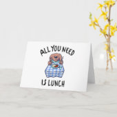 Alles wat je nodig hebt is lunch kaart (Gele Bloem)