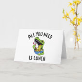 Alles wat je nodig hebt is lunch kaart (Gele Bloem)