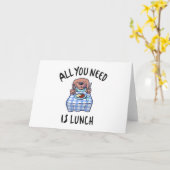 Alles wat je nodig hebt is lunch kaart (Gele Bloem)