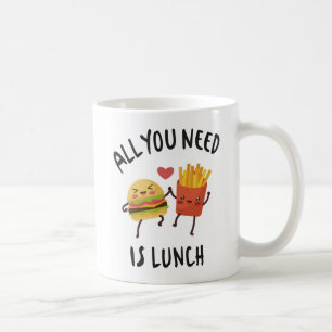 Alles wat je nodig hebt is lunch koffiemok