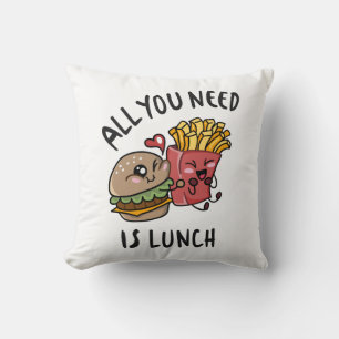 Alles wat je nodig hebt is lunch kussen
