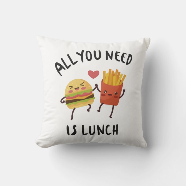 Alles wat je nodig hebt is lunch kussen (Voorkant)