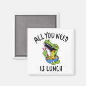 Alles wat je nodig hebt is lunch magneet (Voorkant / Achterkant)