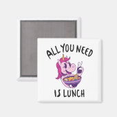 Alles wat je nodig hebt is lunch magneet (Voorkant / Achterkant)